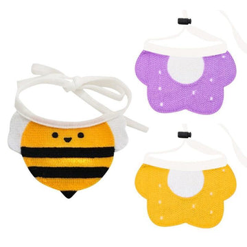 Bee/Flower Nature Designed Dog Neck Bandana - Lovepawz