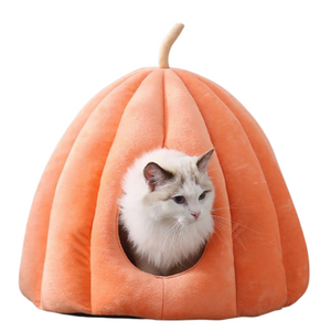Cute Pumpkin Cat Nest House - Lovepawz