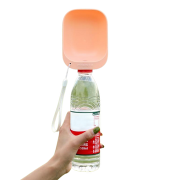 Clip On Plastic Bottle Dog Drinking Feeder Bowl - Lovepawz