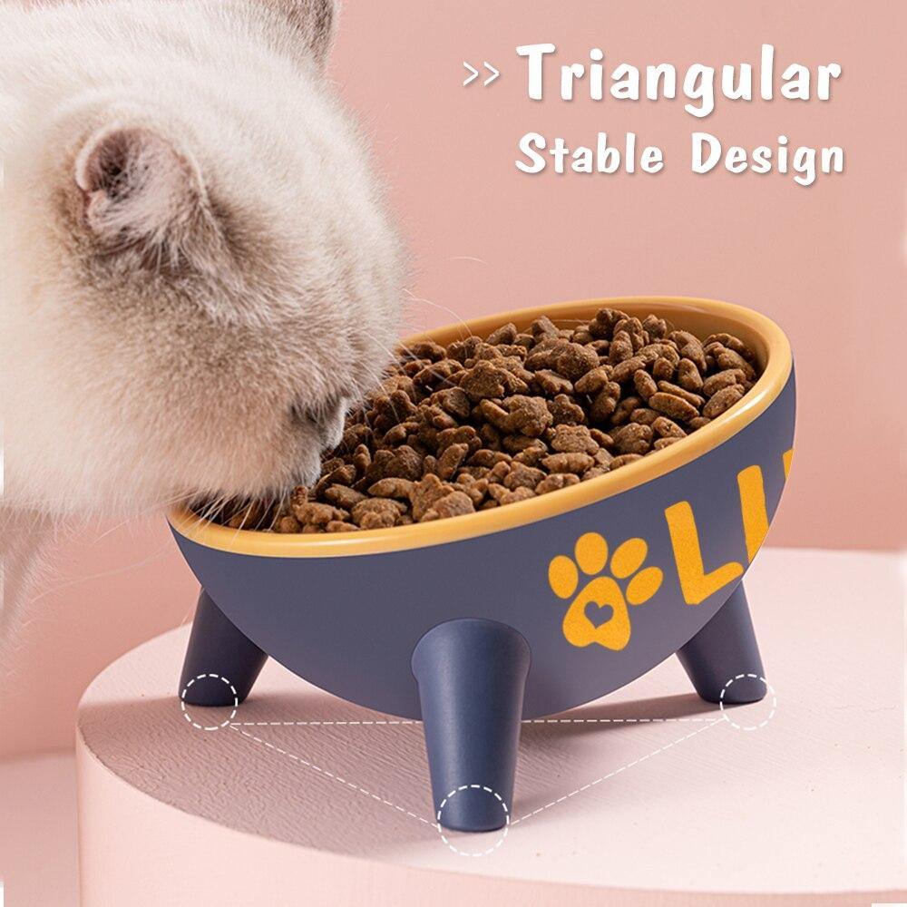Custom Personalized Cat Drinking Feeder Bowl - Lovepawz