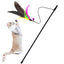 Cat Feather Teaser Stick Interactive Bell Toy - Lovepawz
