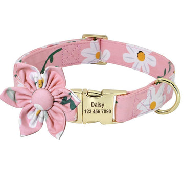 FlowerBow Personalized Collar - Lovepawz