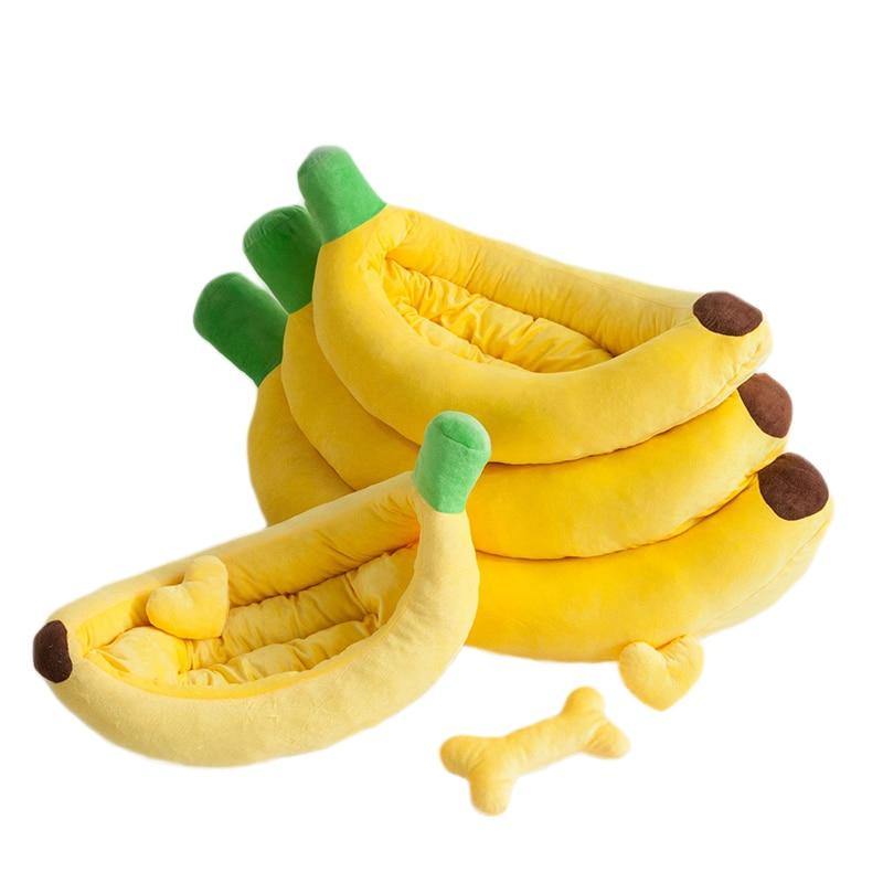 Banana Dog Bed - Lovepawz