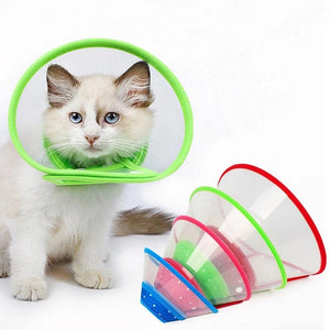 Pet Cone Cat Adjustable Protective Mesh Collar - Lovepawz