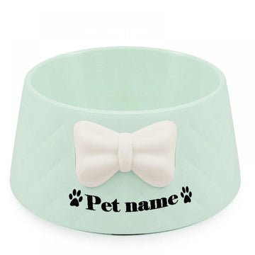 Custom Bowknot Pet Bowl - Lovepawz