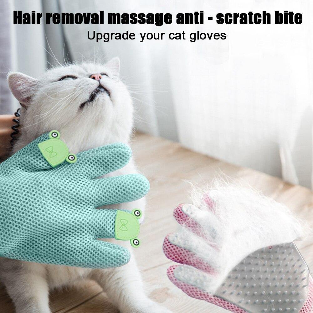 Pet De-shedding Glove Brush Cat Comb Dog Hair Tool - Lovepawz