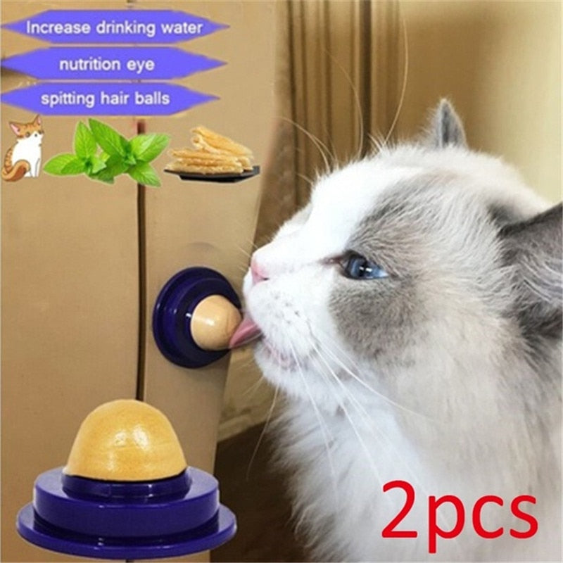 Catnip Sugar Solid Licking Candy Healthy Cat Snack Balls - Lovepawz