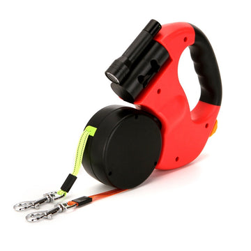 Double Spinning Traction Dog Leash Retractable Leash - Lovepawz