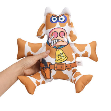 Fat Cat Pet Dog Cute Cow Chew Toy Doll - Lovepawz