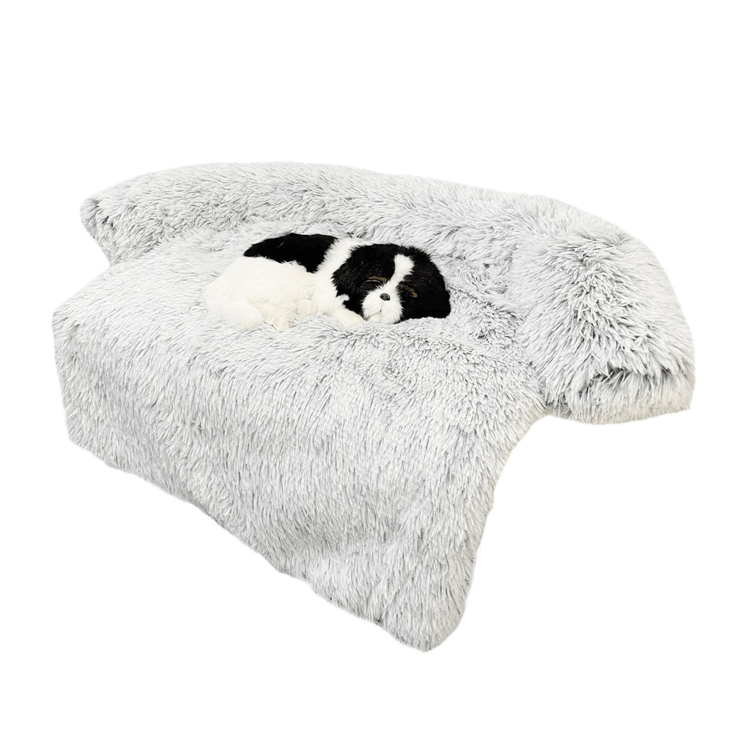 Washable Pet Sofa Couch Dog Bed Calming Blanket Bed - Lovepawz