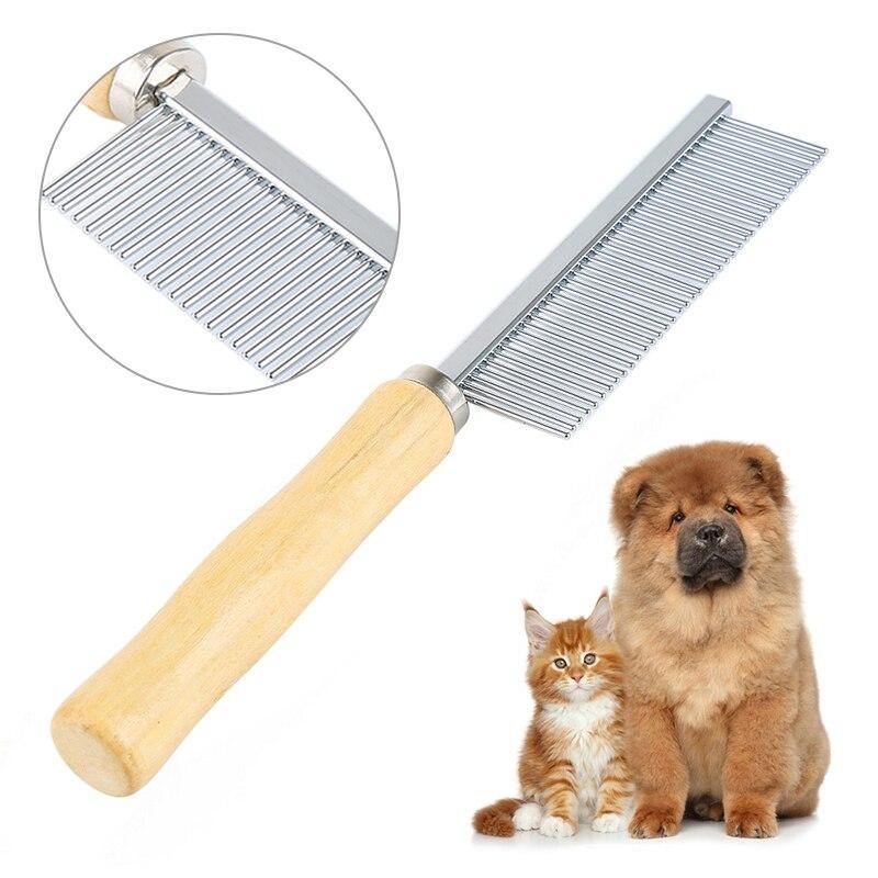 Wooden Dog Grooming Hair Knot Cat Comb Tool - Lovepawz