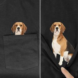 Beagle Cute Pocket Dog T-Shirt - Lovepawz