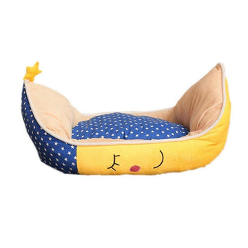 Moon Shaped Indoor Dog Soft Pet Bed - Lovepawz