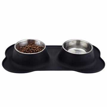 Stainless Steel Footprint Bowl - Lovepawz