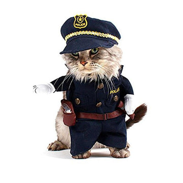 Police Officer Themed Cat Costume - Lovepawz