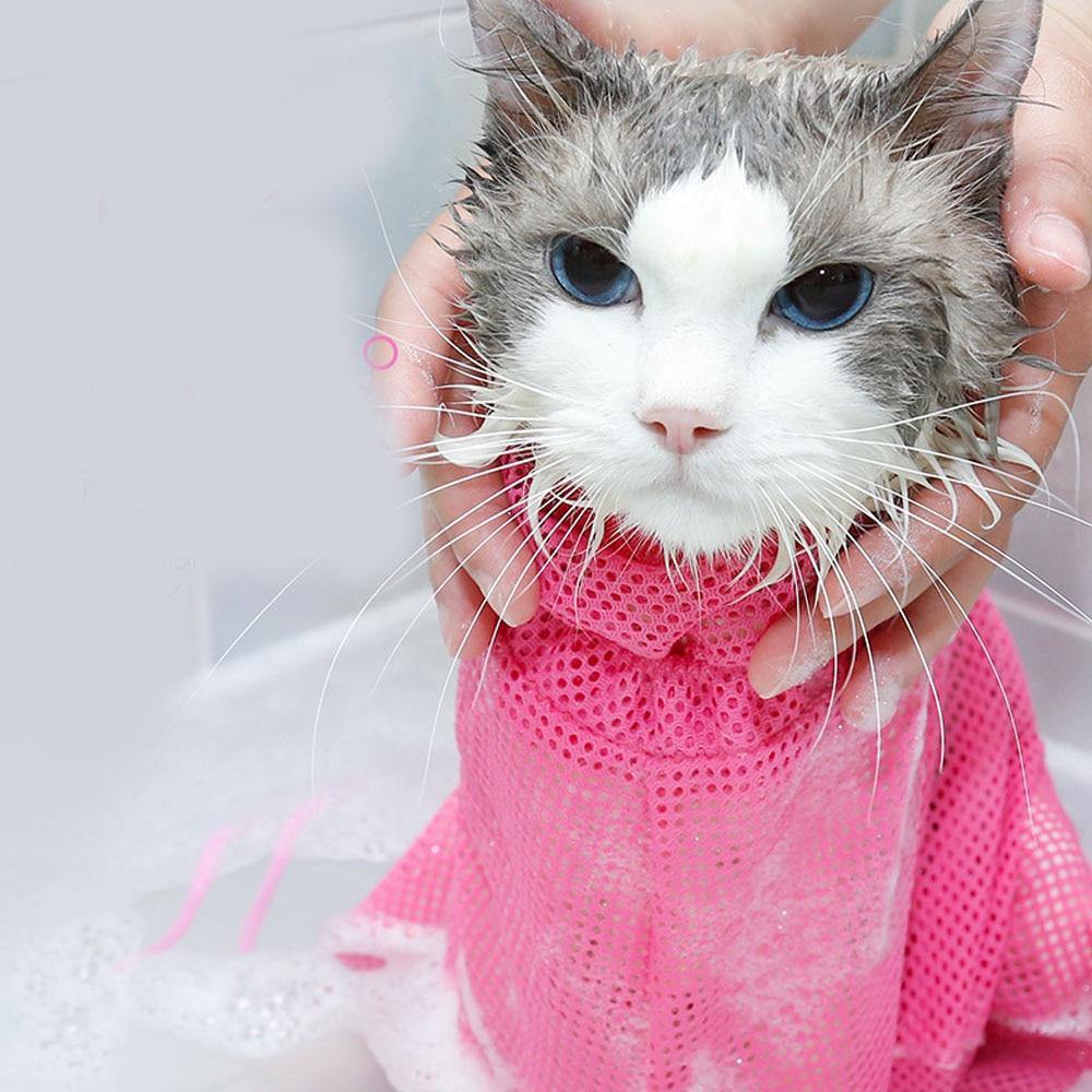 Ultimate Mesh Cat Shower Bag - Lovepawz