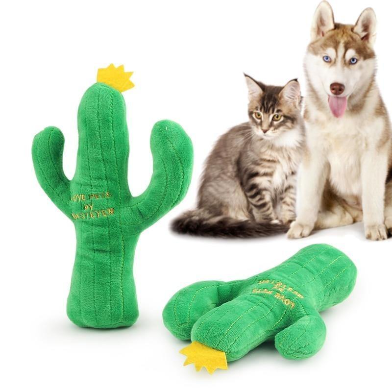 Cactus Plush Squeak Toy - Lovepawz