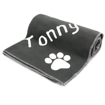 Personalized Custom Fleece Pet Sleeping Dog Blanket Towel - Lovepawz