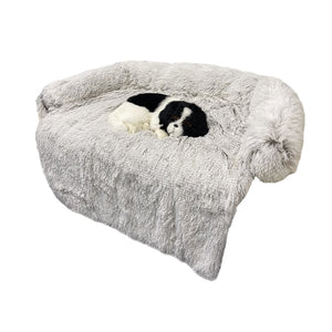 Washable Pet Sofa Couch Dog Bed Calming Blanket Bed - Lovepawz