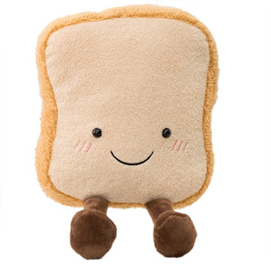 Dog Toy Plush Squeaky Toy Toast Croissant Interactive Pet Cute Toy - Lovepawz