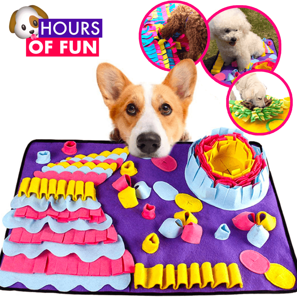 Pet Snuffle Mat for Dogs Pet Plush Squeaky Toys Pet Dog Toy for